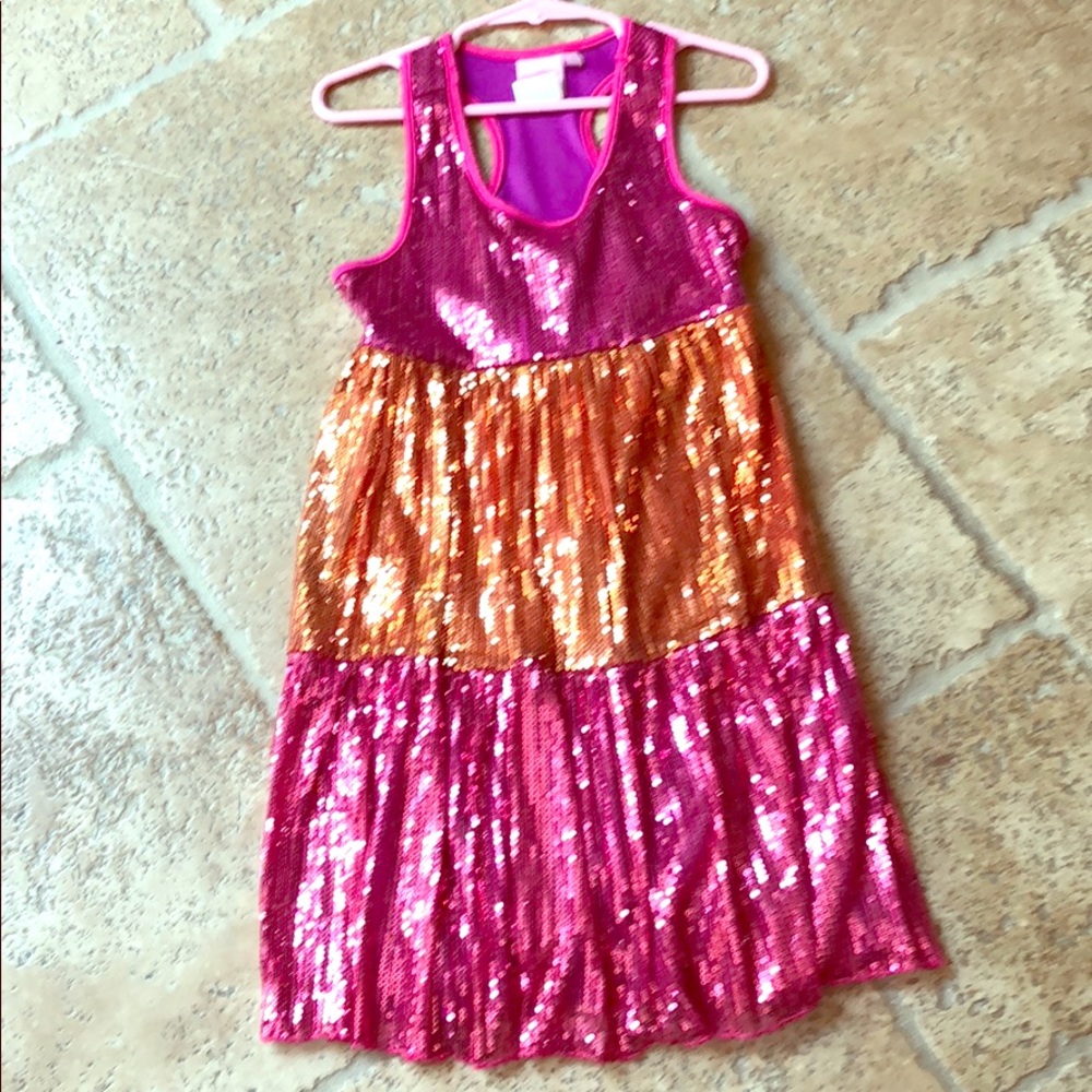 Girls shimmering dress